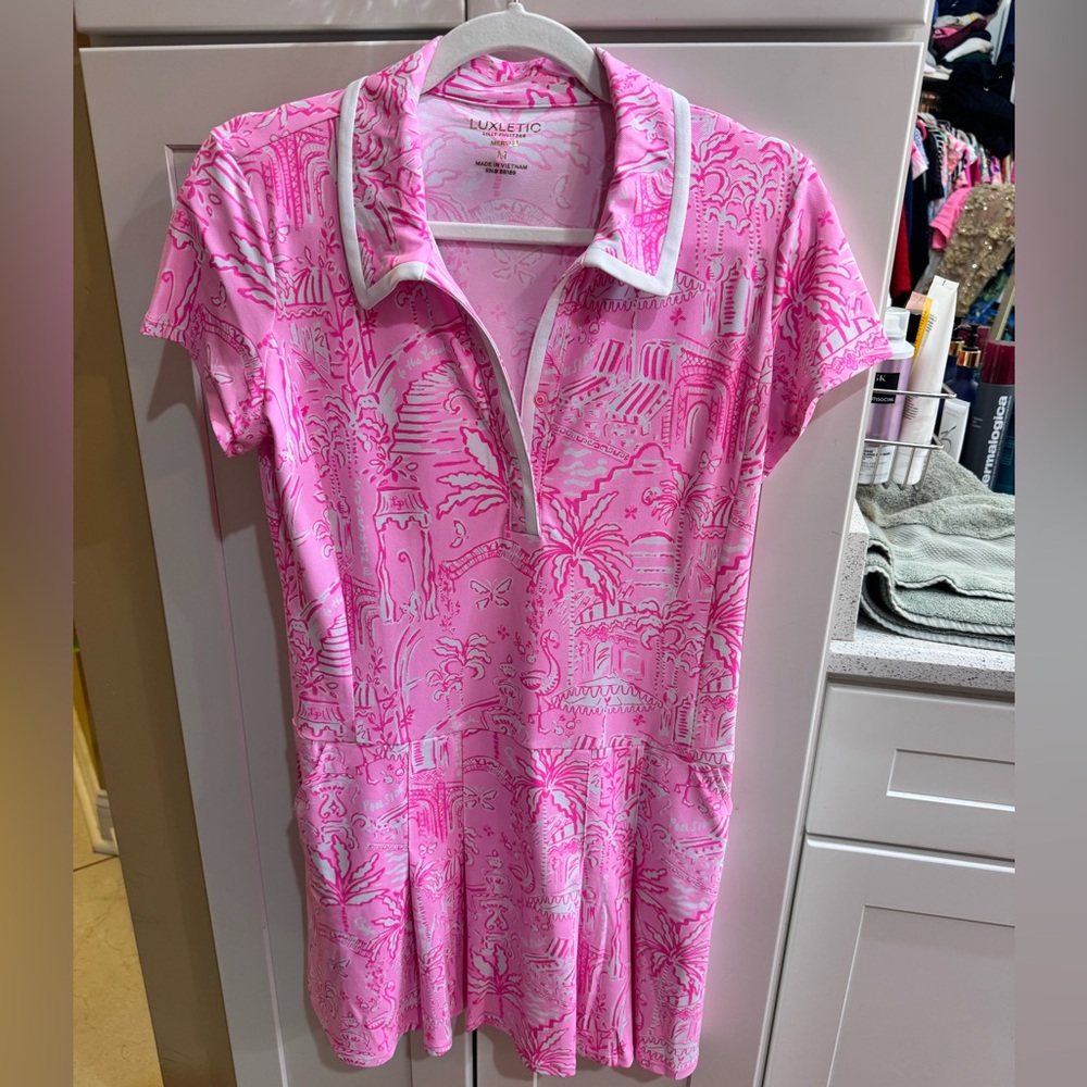 Lilly Pulitzer Pink Women's Luxletic Golf Dress